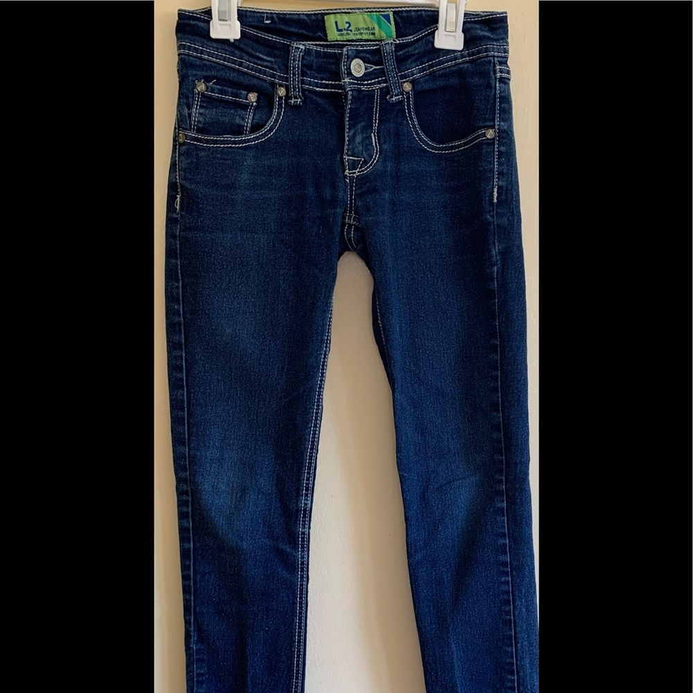 Women. Junior’s. Blue Bootcut Skinny Jean 0 size •Like New